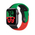 Apple MUQ73ZM/A viselhető okoseszköz Zenekar Fekete, Zöld, Vörös Fluorelasztomer