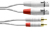 Cordial CFU 1.5 FC-SNOW cable de audio 1,5 m 2 x RCA 2 x XLR (3-pin) Blanco