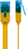 Goobay CAT 6A Flat Patch Cable U/UTP, 1 m, Yellow