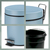 Kela 24290 Abfallbehälter Rund Metall Blau