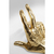 KARE Design Fingers Buchstütze Gold Polyresin