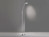 LED Stehlampe Leselampe DENT Silber mit Dimmer - Höhe 150cm