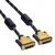 Roline DVI-Kabel A DVI-D Dual Link - Stecker B DVI-D Dual Link - Stecker, 5m Schwarz/Gold