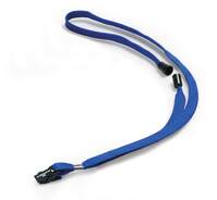 Durable Textile Lanyard 10mm with Safety Release - Dark Blue - Pack of 10