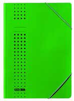 ELBA Eckspanner "chic" A4, für ca. 150 DIN A4-Blätter, mit Eckspannergummi, aus 320 g/m² Karton (RC), grün