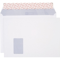 Elco Versandtasche, C4, hochweiß, haftklebend, mit Fenster, 80 g/qm, 10 Stück