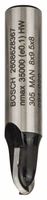 Bosch 2608628367 Hohlkehlfräser, 8 mm, R1 4 mm, D 8 mm, L 9,2 mm, G 40 mm