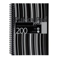 Pukka Pad Jotta Notebook Poly Wirebound 80gsm Ruled Perforated 200pp A5 Black Ref JP021-5 [Pack 3]