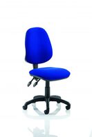 Eclipse II Lever Task Operator Chair Blue Without Arms