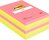 Post-it Notes Large Format Notes Feint Ruled Pad of 100 Sheets 101x152mm Rainbow Colour Ref 660N [Pack 6]
