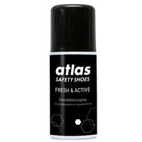 Artikeldetailsicht ATLAS ATLAS Schuh-Desinfektionsspray Fresh & Active 125ml Schuh-Desinfektionsspray Fresh & Active 150 ml - die ideale Innenschuhhygiene für alle ATLAS-Sicherheitsschuhe, für alle Materialien mit Langzeitwirkung