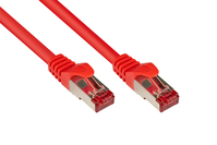 RNS® Patchkabel mit Rastnasenschutz, Cat. 6, S/FTP, PiMF, PVC, 250MHz, rot, 1,5m, Good Connections®