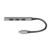 USB 3.2 Gen1 Type C, 4-Port Slim-Hub, mit Aluminiumgehäuse, LogiLink® [UA0392]