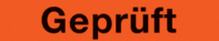 Verpackungsbänder - Geprüft, Orange, 50 mm x 66 m, Polypropylen, Bedruckt