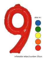 9 chiffre gonflable 35cm