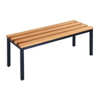 Cloakroom bench without back rest