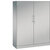 Armario de puertas batientes ASISTO, altura 1617 mm, anchura 1200 mm, 3 baldas, aluminio blanco / aluminio blanco.
