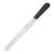 Hygiplas Straight Blade Palette Knife in Black Stainless Steel - 25.5cm