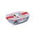 Pyrex Cook and Heat Rectangular Dish with Airtight Lid Seal Steam Vents - 350ml