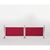 Bolero Canvas Barrier Red Made of Polyester 700(H) x 1430(W) x 20(D)mm