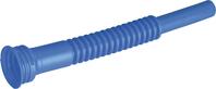 Auslaufrohr flexibel HD-PE blau L265 mm