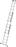 Alu-Mehrzweckleiter 3x6 Sprossen Leiterlänge 1,94 m Arbeitshöhe bis 5,20 m