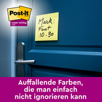 Post-it® Super Sticky Notes, Canary Yellow™, 47.6 mm x 47.6 mm, 12 Blöcke