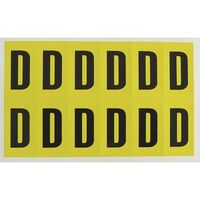 Self-adhesive numbers and letters - Letter D