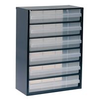 Raaco professional clear drawer storage cabinets - 420mm height