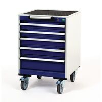 Bott heavy duty mobile cabinets, 2 x 75mm, 2 x 100mm and 1 x 150mm drawers