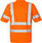 High Vis T-Shirt 7024 Kl.3 THV Warnschutz-orange - Rückansicht