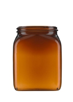 750 ml Square wide-mouth containers series 310 PVC amber without cap no. 9073074