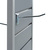 Panneaux rainurés mobile FlexiSlot "Construct-Slim | aspect pierre anodisé argent / noir noir sim. RAL 9005