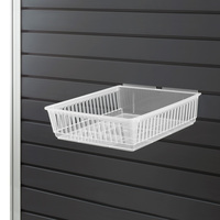 Cratebox "Tray" / Dump Bin / Box for Slatwall System / Plastic Basket | milky transparent