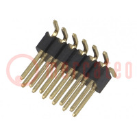 Pin header; pin strips; male; PIN: 12; vertical; 1.27mm; SMT; 2x6