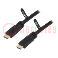 Kabel; HDMI 1.4; HDMI Stecker,beiderseitig; PVC; 20m; schwarz