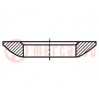 Arandela; especial; M8; D=17mm; h=3,2mm; acero templado; BN 10614