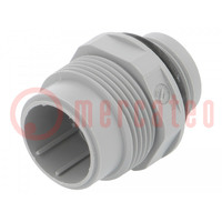 Connector: DIN 43651; socket; NR; male; PIN: 7; w/o contacts; 10A