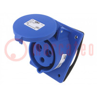Connector: AC supply; socket; female; 32A; 230VAC; IEC 60309; PIN: 3