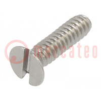 Screw; M1.6x6; 0.35; Head: countersunk; slotted; 0,4mm; DIN 963A