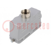 Enclosure: for HDC connectors; C146; size E24; for cable; PG21