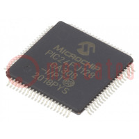 IC: microcontrôleur PIC; 128kB; 32MHz; 2÷3,6VDC; SMD; TQFP80; PIC24