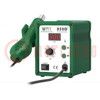 Hot air soldering station; digital,with push-buttons; 650W
