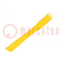 Heat shrink sleeve; glueless; 2: 1; 6.4mm; L: 30m; yellow