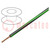 Przewód; H05V-K,LgY; linka; Cu; 0,5mm2; PVC; czarno-zielony; 100m