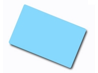 Plastikkarte - 86 x 54mm, 30mil, 0.76mm (blanko) - hellblau - inkl. 1st-Level-Support
