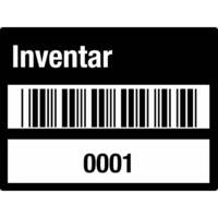 SafetyMarking Etik. Inventar Barcode und 0001 - 1000, 4 x 3 cm 1000 Stk VOID Version: 01 - schwarz