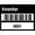 SafetyMarking Etik. Inventar Barcode u. 0001 - 1000, 4 x 3 cm Rolle Dokumentenf. Version: 01 - schwarz