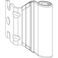Produktbild zu MACO sarokpánt AS/PVC 12/20-13mm, fedélsapka fehér (55009)