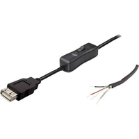 UNBEKANNT BKL ELECTRONIC 10080120 USB-A 10080120 - CABLE USB 2.0 (CONECTOR HEMBRA CON INTERRUPTOR), COLOR NEGRO